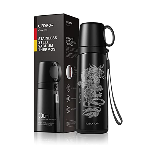 Leidfor Coffee Travel Mug Vacuum Insulated Thermal Water Bottle