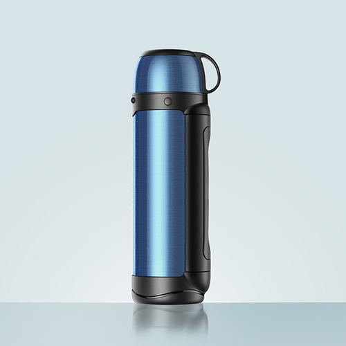LEIDFOR Coffee Thermos with Cup Lid, Vaccum Insulated Beverage Bottle with Handle, Double Wall Stainless Steel Leakproof Thermal Bottle