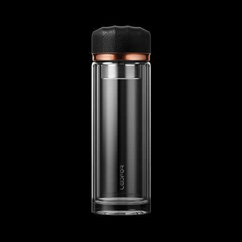BUYNEED Double Wall Vacuum Insulated Travel Mug 16 oz-Stainless Steel Loose  Leaf Tea Infuser with Strainer - Coffee Tumbler- Fruit and Juice  Infused,Leak-Proof …
