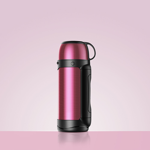 LEIDFOR Coffee Thermos with Cup Lid, Vaccum Insulated Beverage Bottle with Handle, Double Wall Stainless Steel Leakproof Thermal Bottle